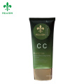 tubes en plastique souple transparent contenant en plastique avec couvercle pour crème cc